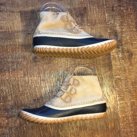 Sorel Out N About Plus Duck Rain Boot Bootie Womens 7.5 Waterproof Tan Gorpcore - Picture 7 of 12